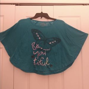 Mudd Blue Top Blouse